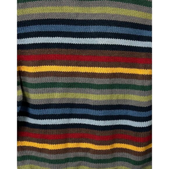 Gymboree Boys Striped Sweater Size 6 Cotton & Acrylic Colorful Warm Pullover - Picture 3 of 7
